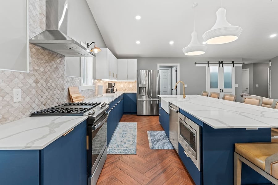 Szymanski House on Liberty — Cabinets, countertops & backsplash